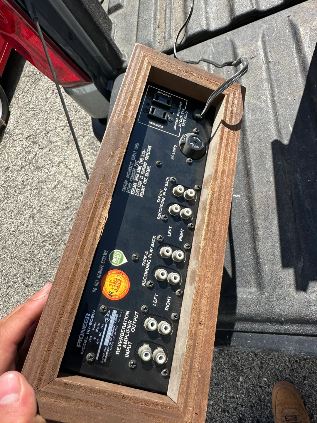 Pioneer SR-202W Reverberation Amplifier - photo 2