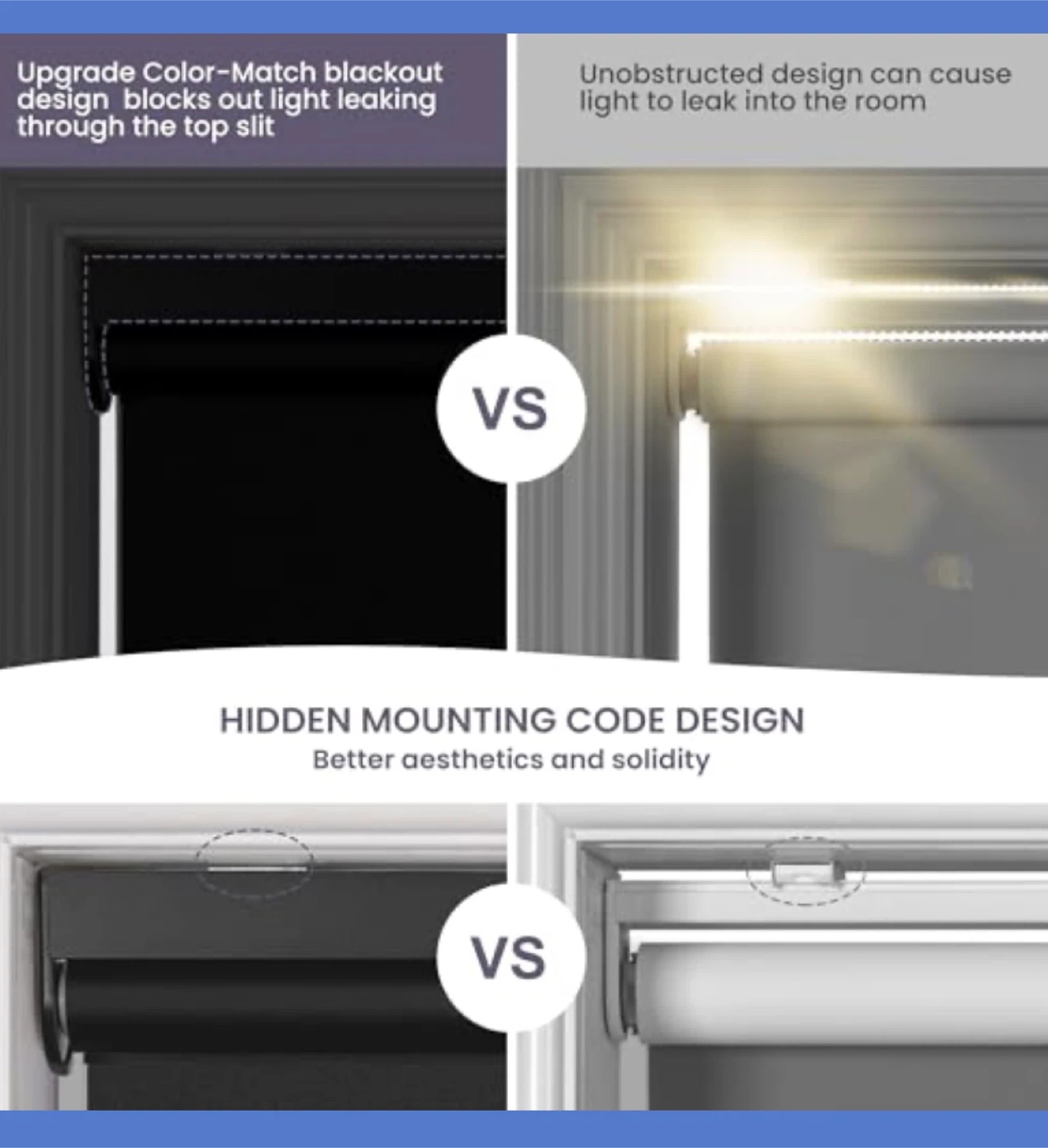 Blackout Roller Shade - Black - photo 3