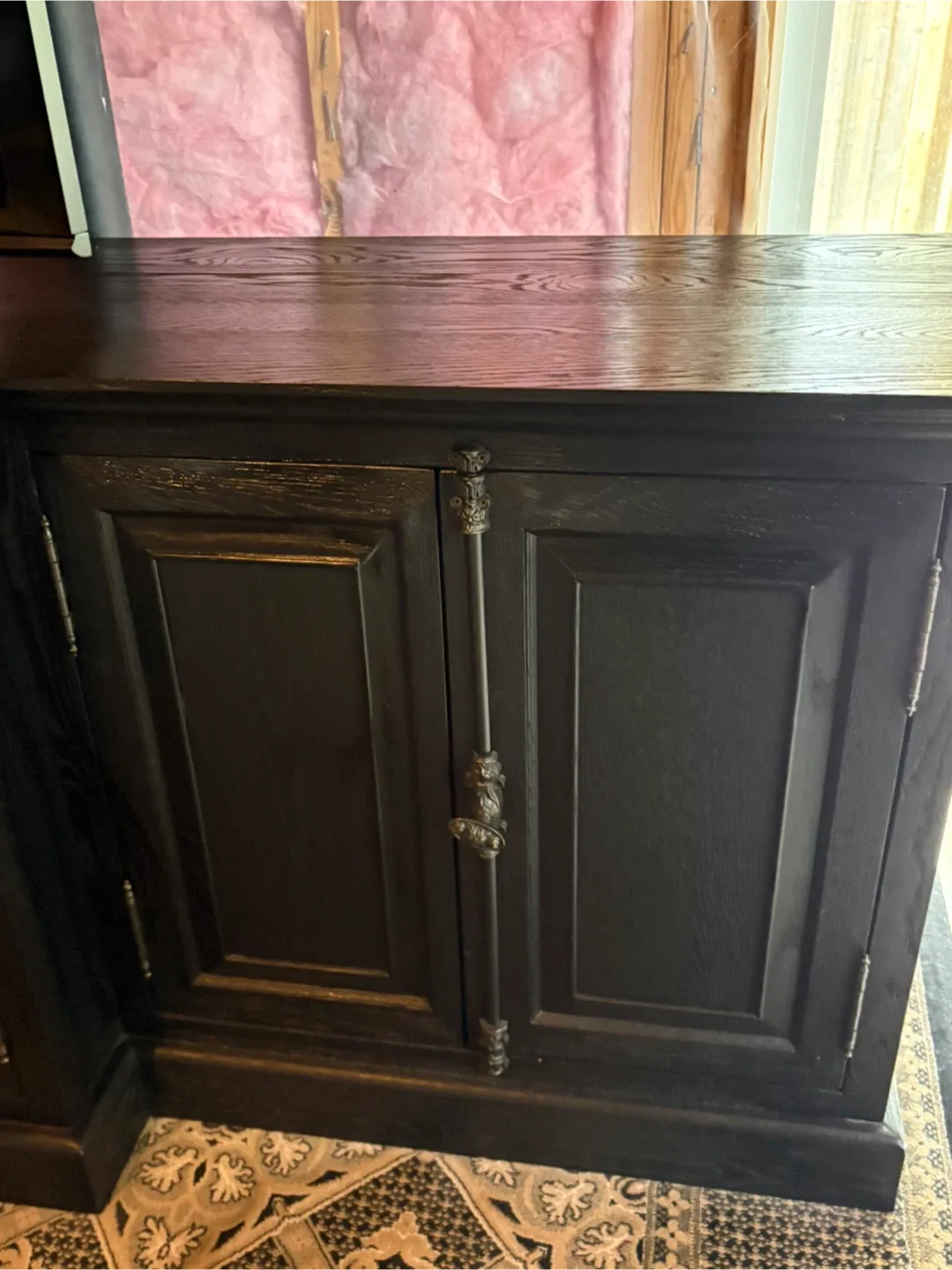 RH French Panel Media Console  107”W x 32”H x 24”D image indicator(3)