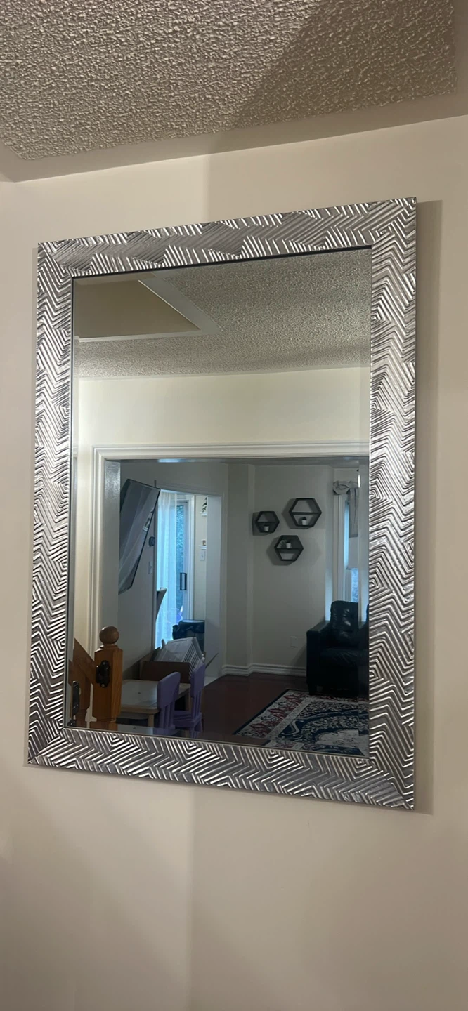 Silver Framed Mirror