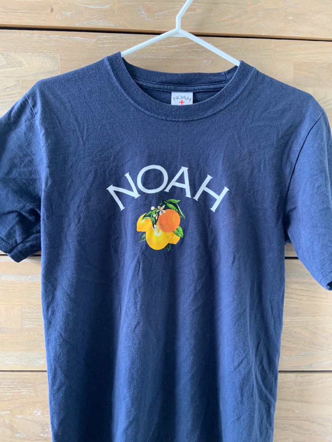 Noah Navy T-Shirt with Orange Graphic - photo 2