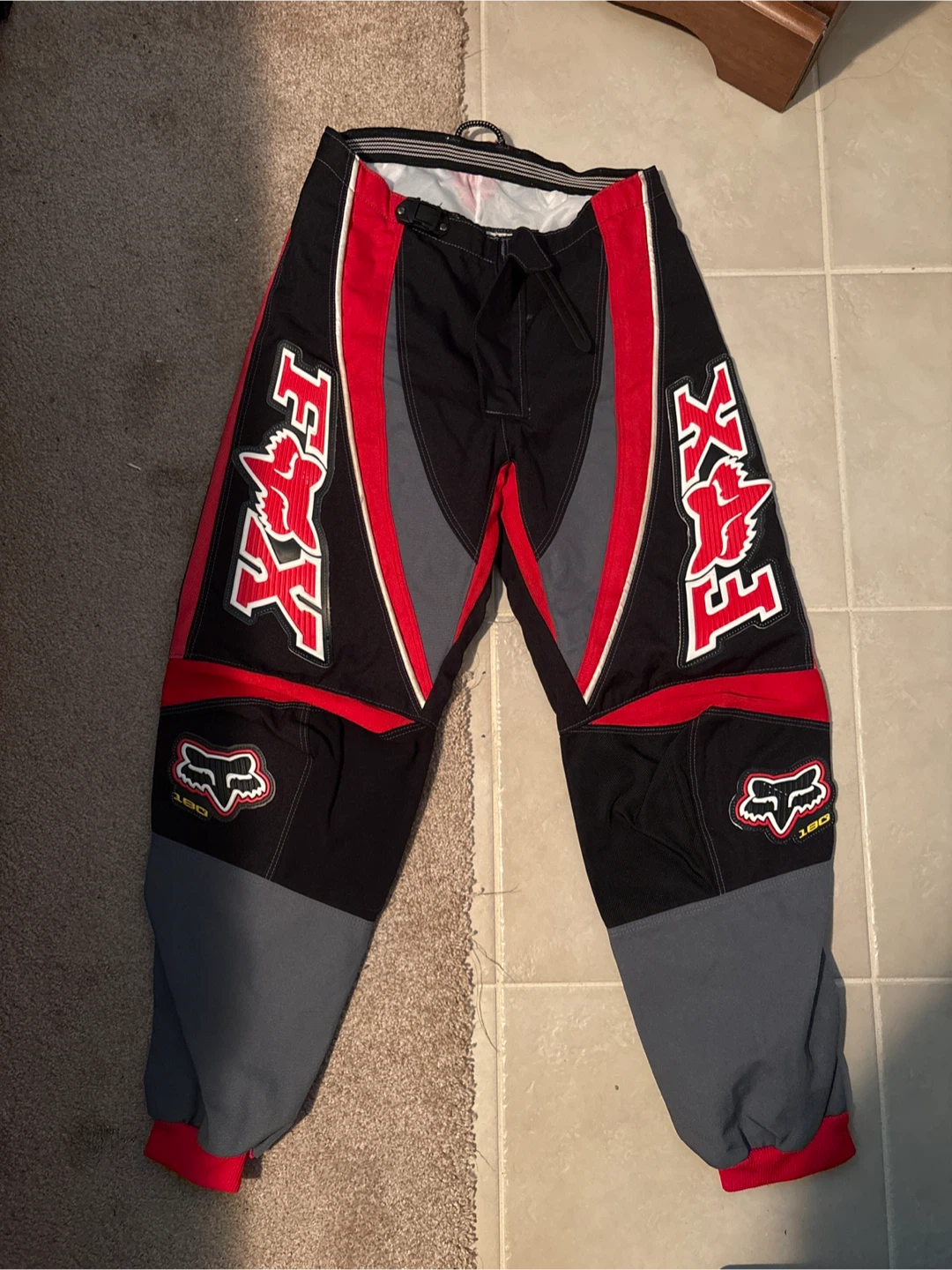 Fox Racing 180 Motocross Pants - Red/Black