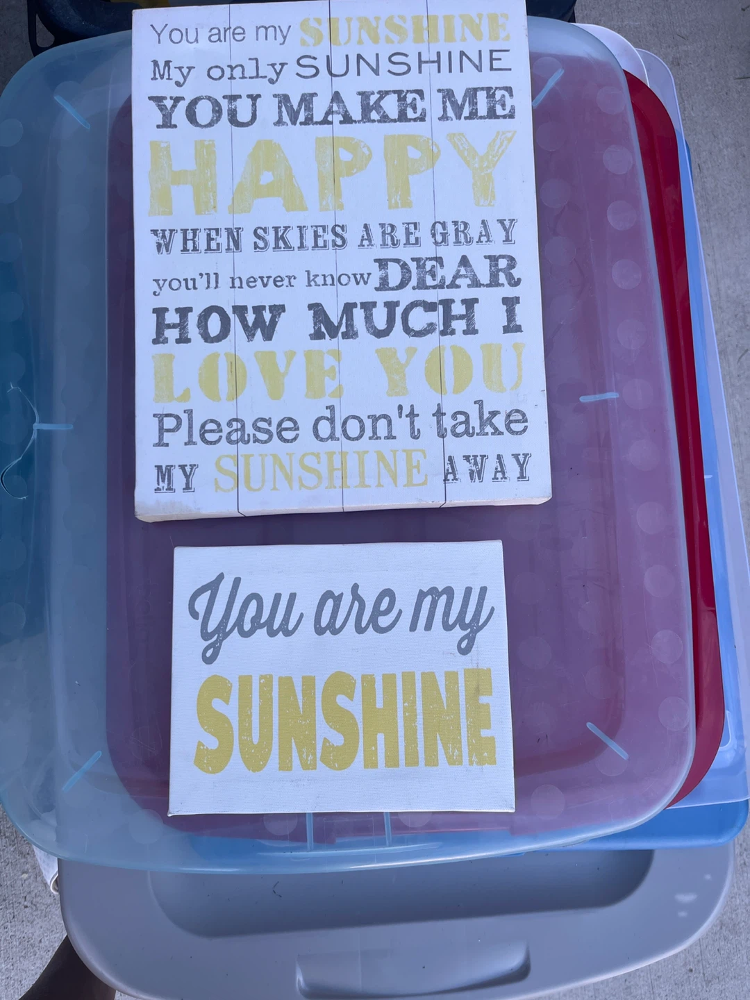 "You Are My Sunshine" Wall Decor Signs