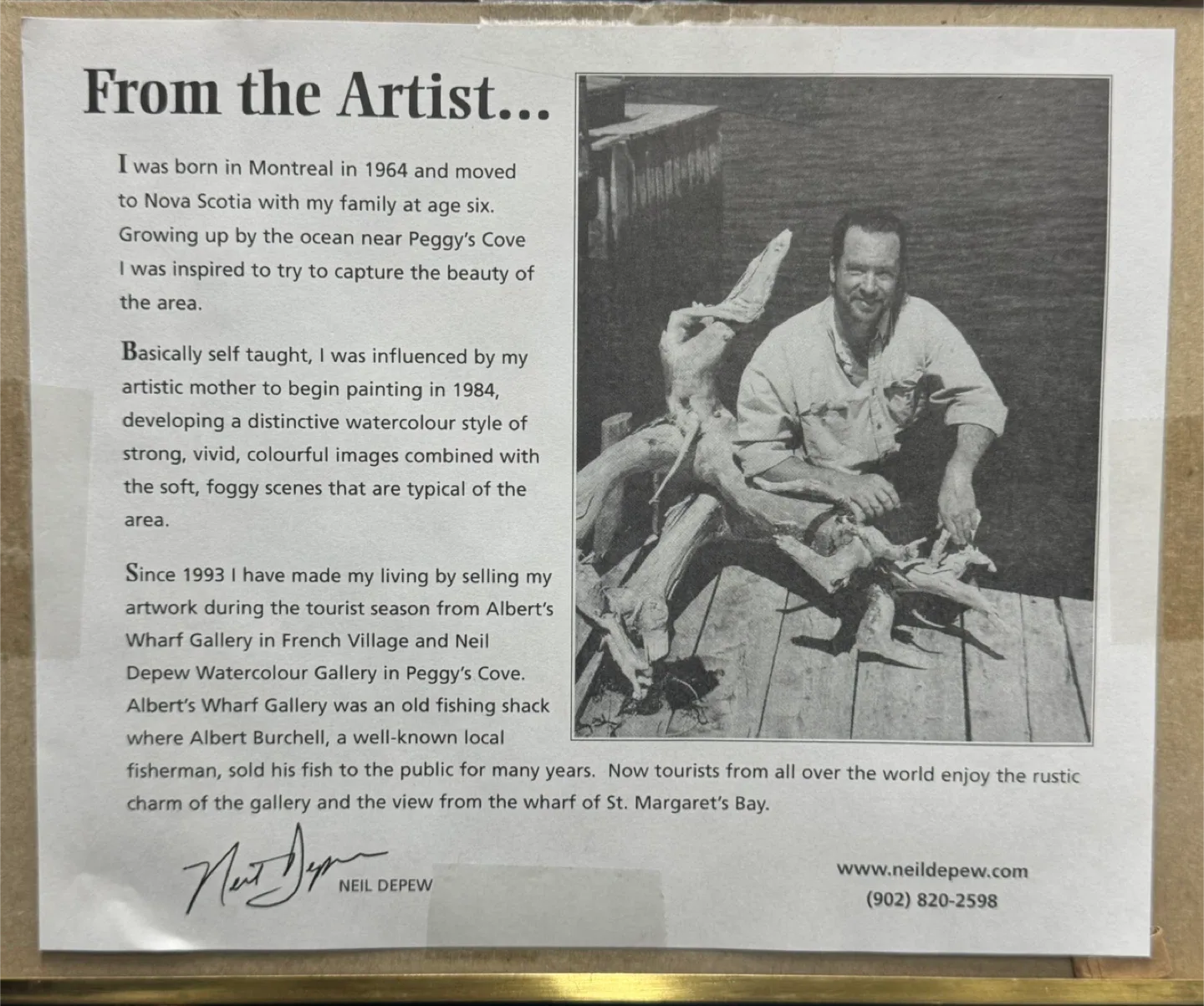 Neil Depew Peggy's Cove Watercolour Painting image indicator(3)