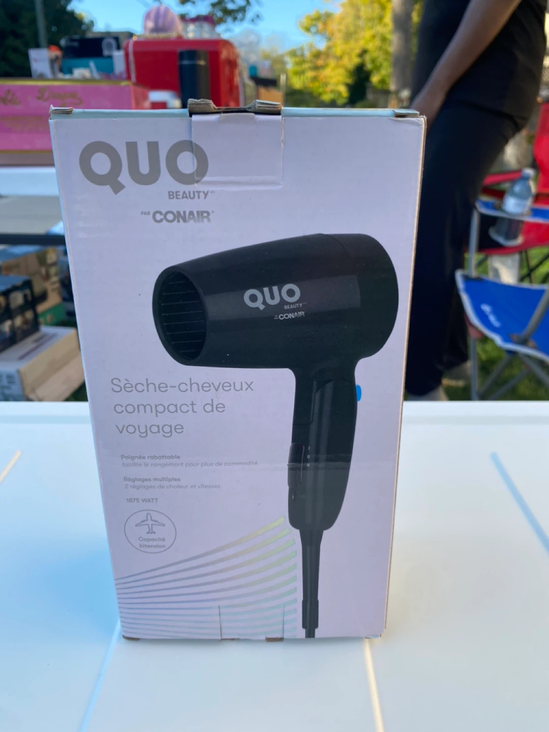 QUO Beauty by Conair Travel Hair Dryer - Compact