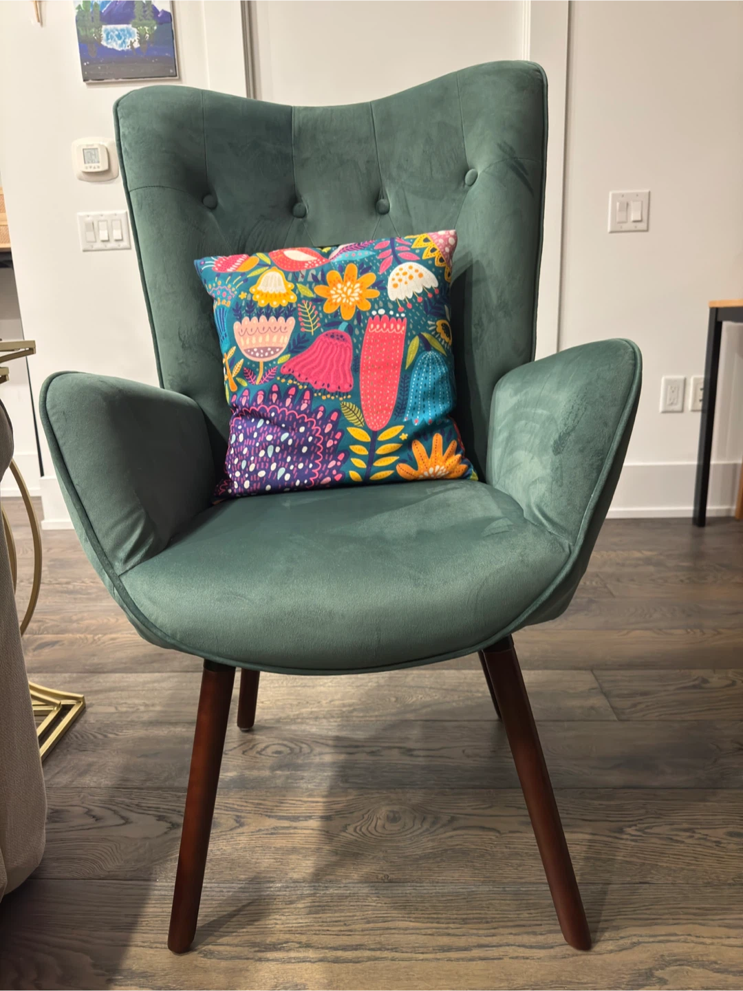 Wayfair Green Velvet Accent Chair - photo 4