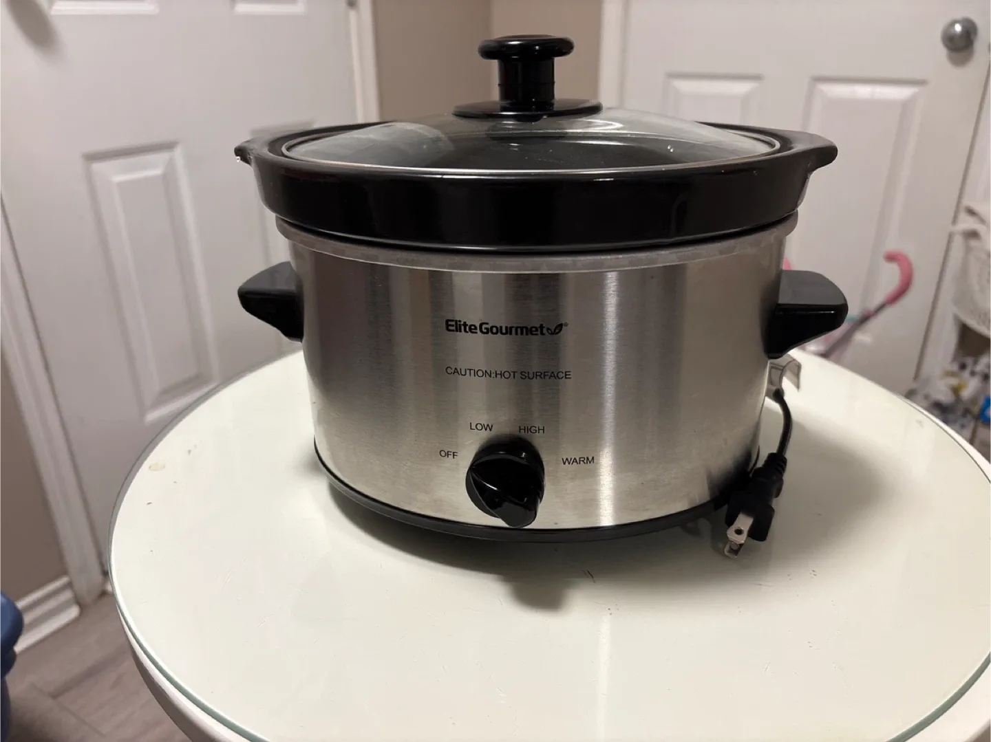 Elite Gourmet 2QT Stainless Steel Slow Cooker image indicator(3)