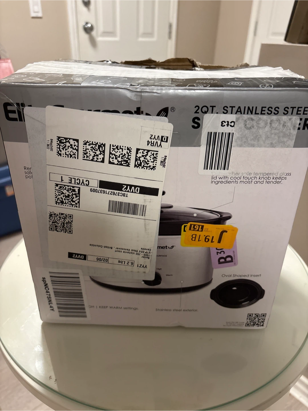 Elite Gourmet 2QT Stainless Steel Slow Cooker - photo 2