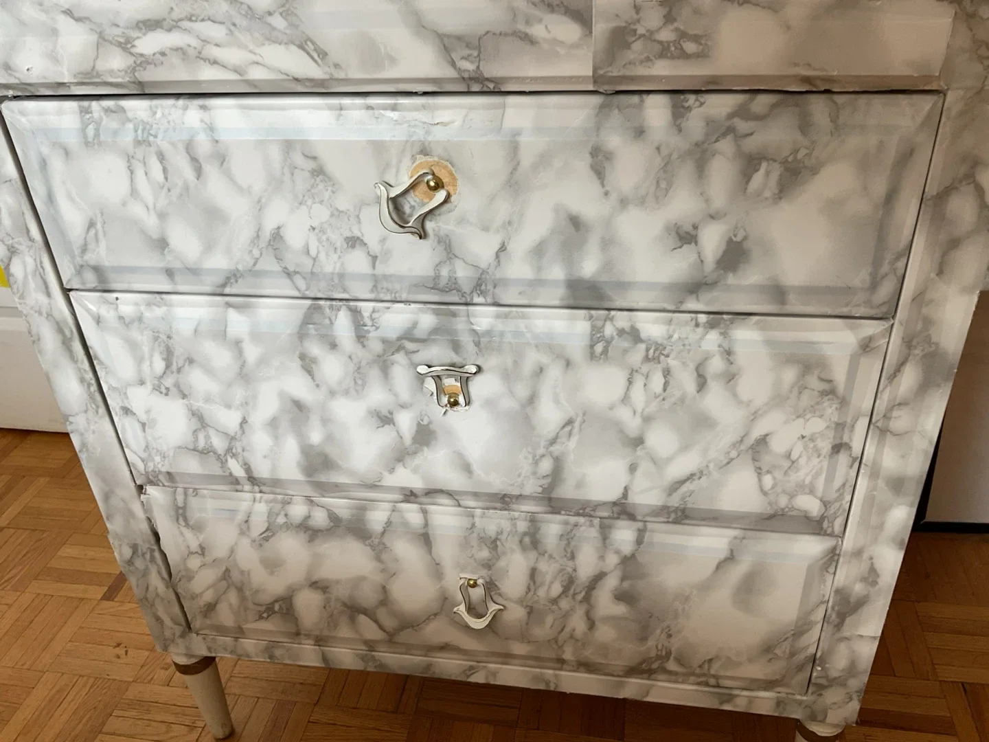 Marble Finish Vanity Desk thumbnail