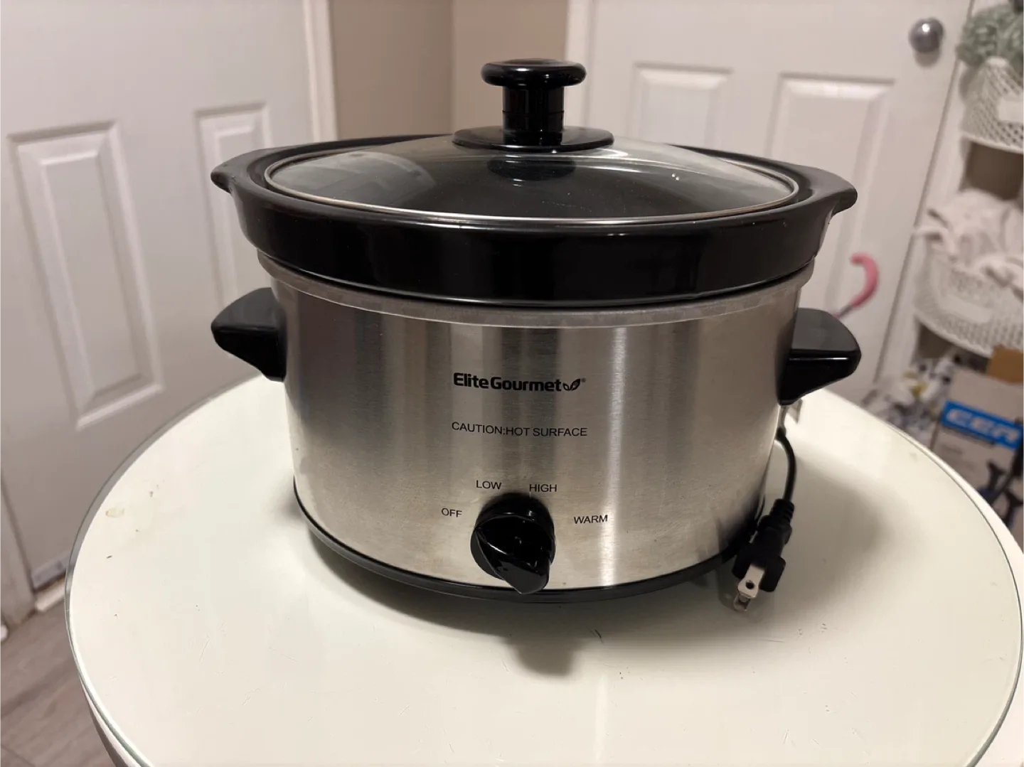 Elite Gourmet 2QT Stainless Steel Slow Cooker image indicator(7)