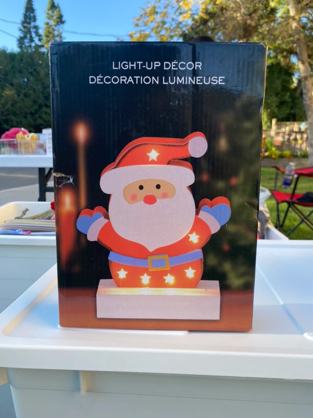 Light-Up Santa Décor - Christmas Decoration