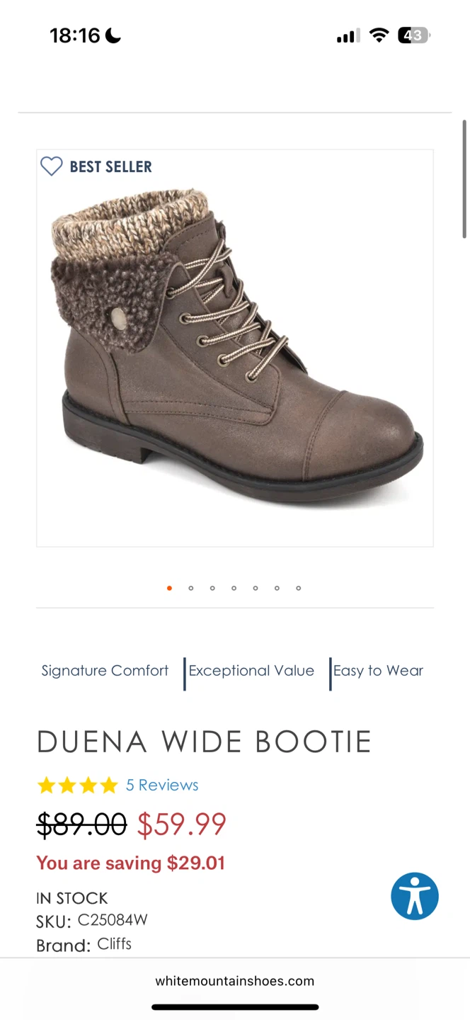 Cliffs Duena Wide Booties