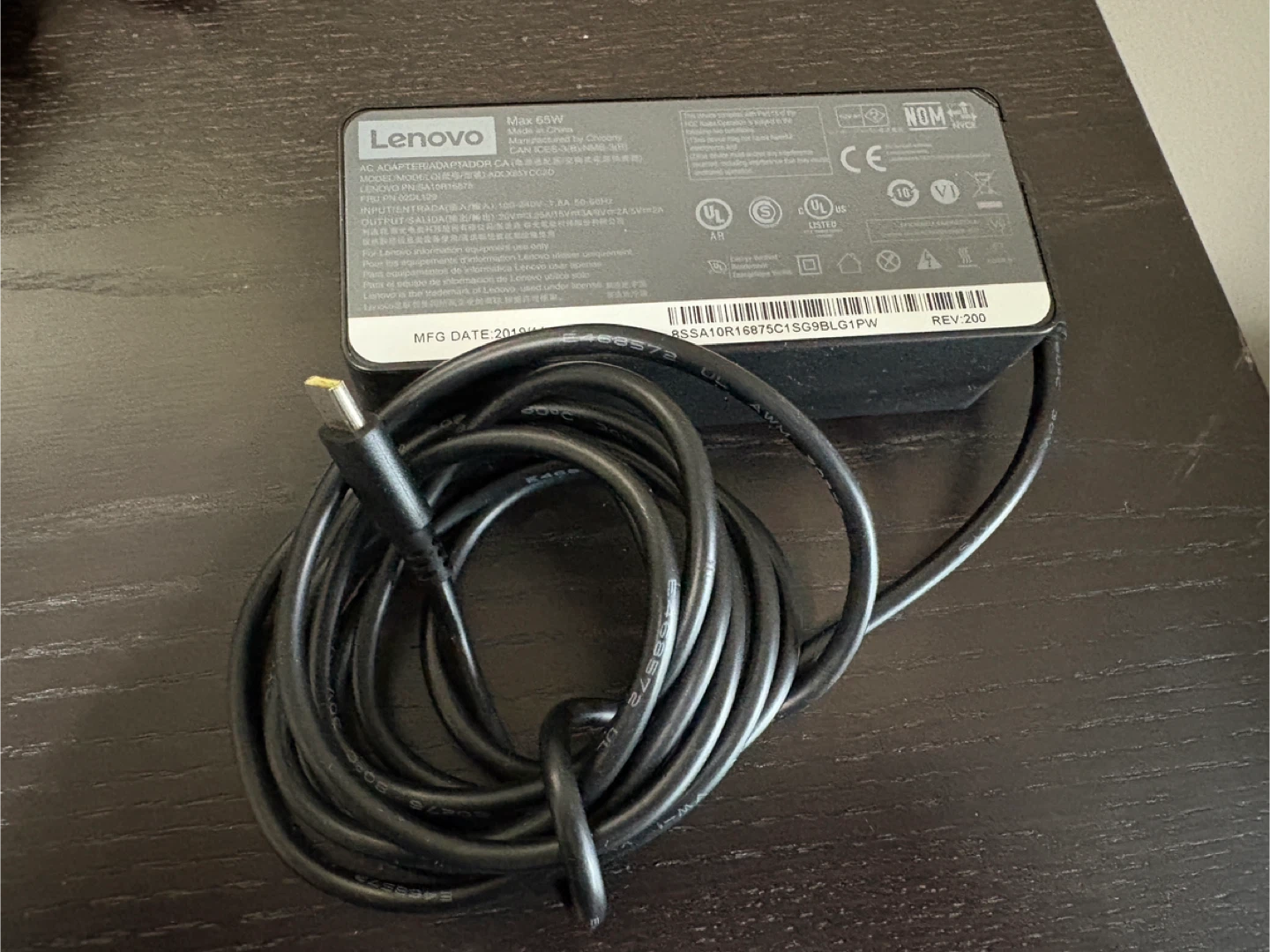 Lenovo 65W AC Adapter Charger USB-C - photo 2