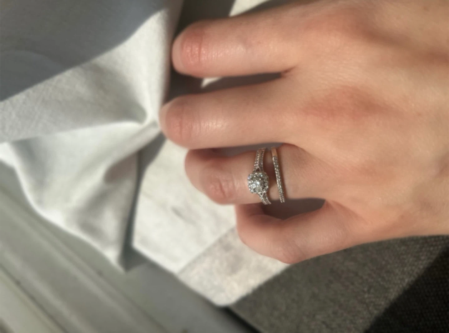 Arctic Brilliance Diamond Ring Set - photo 2