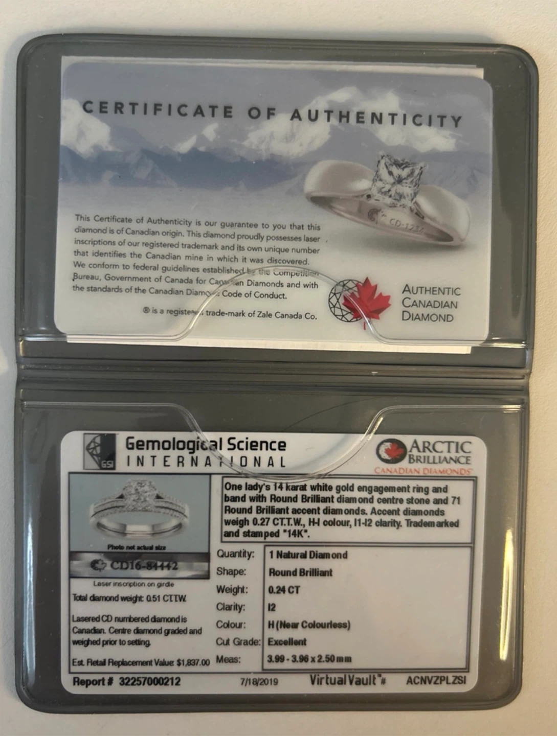 Arctic Brilliance Diamond Ring Set - photo 5