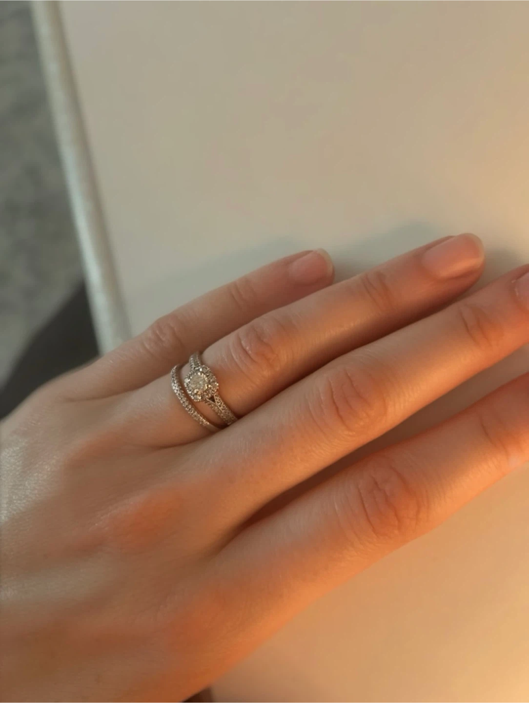 Arctic Brilliance Diamond Ring Set - photo 3
