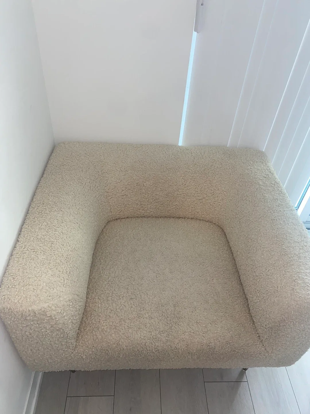 Boucle Cream Sofa and Armchair Set image indicator(2)