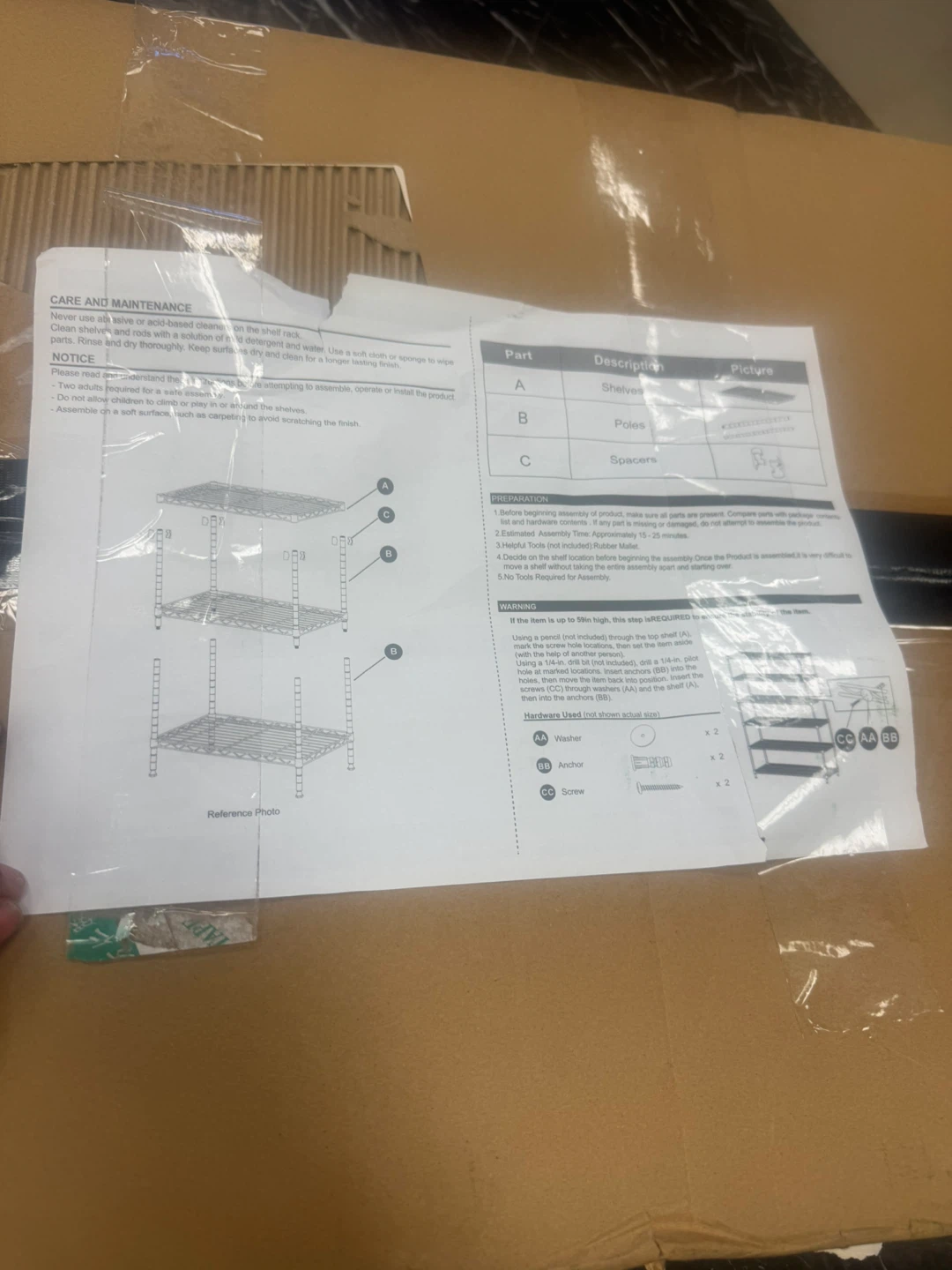 4-Tier Metal Wire Shelving Unit - photo 2