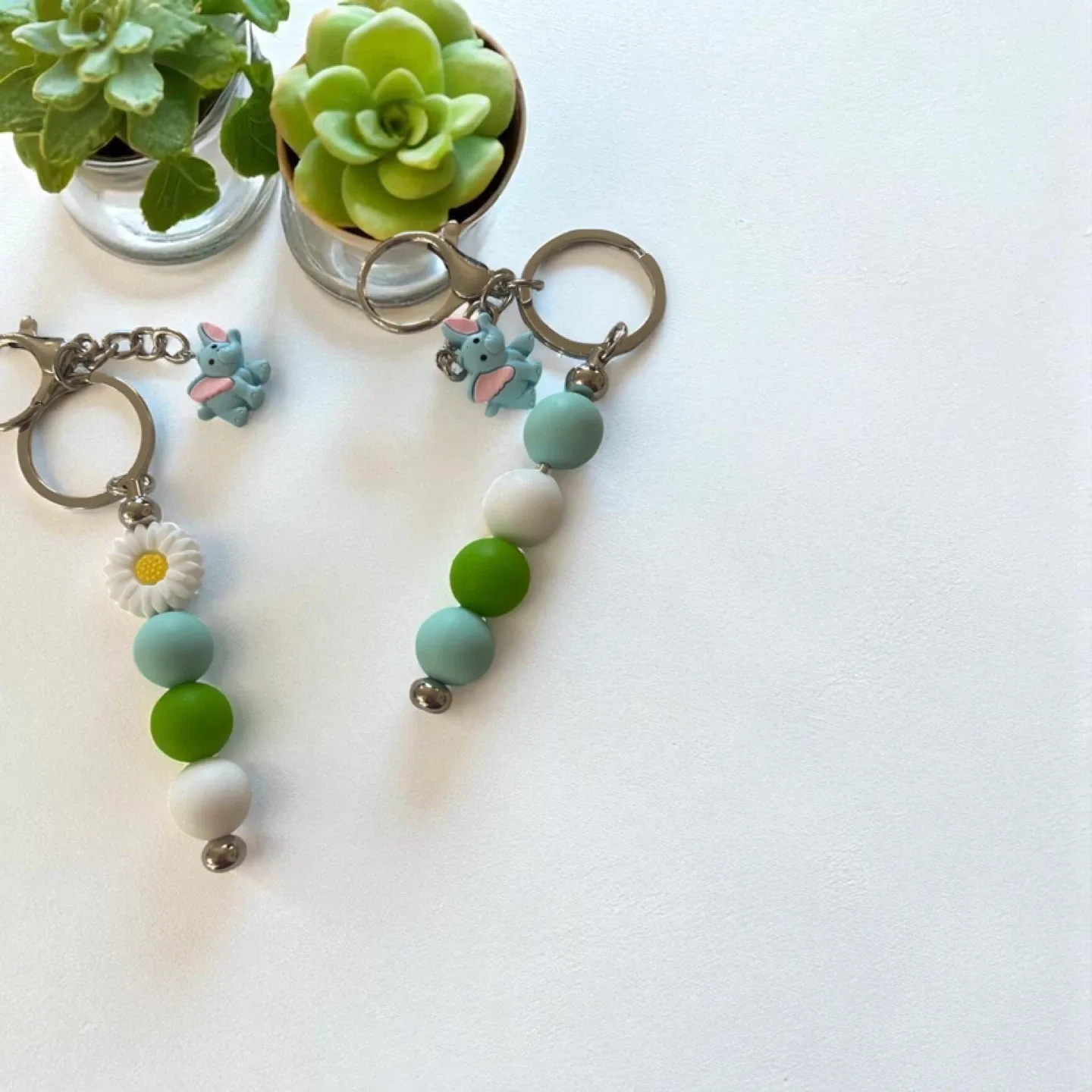 Handmade Beaded Keychains - Cute Accessories! image indicator(4)