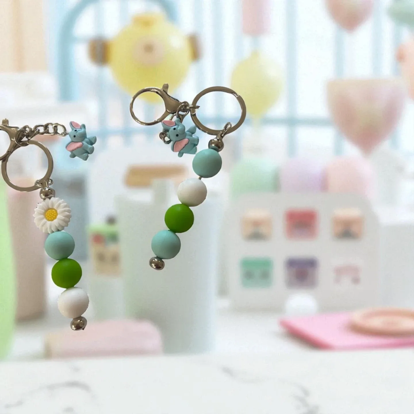 Handmade Beaded Keychains - Cute Accessories! image indicator(7)