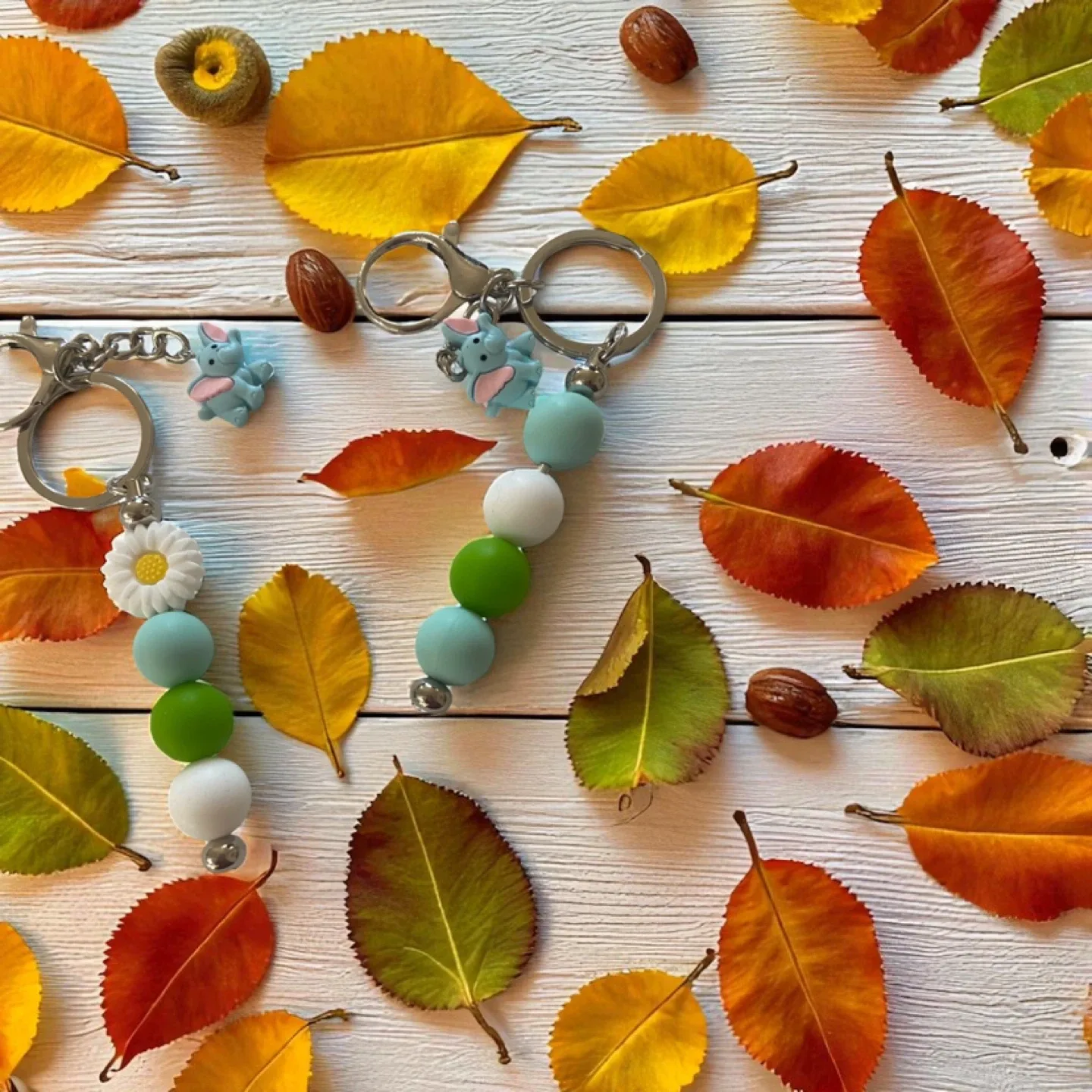 Handmade Beaded Keychains - Cute Accessories! image indicator(3)