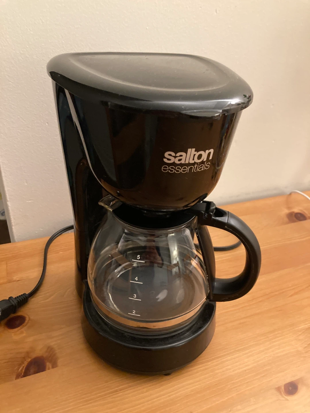 Salton Essentials Black Kettle, Coffee Maker & Toaster