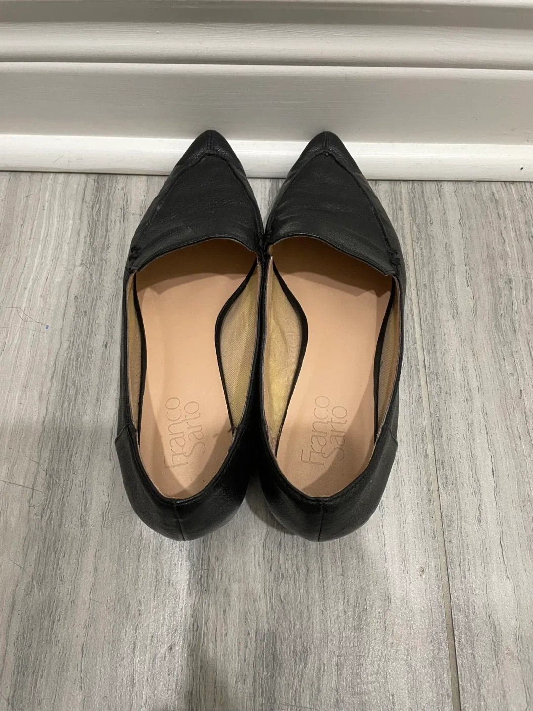 Franco Sarto Black Leather Loafers image indicator(5)