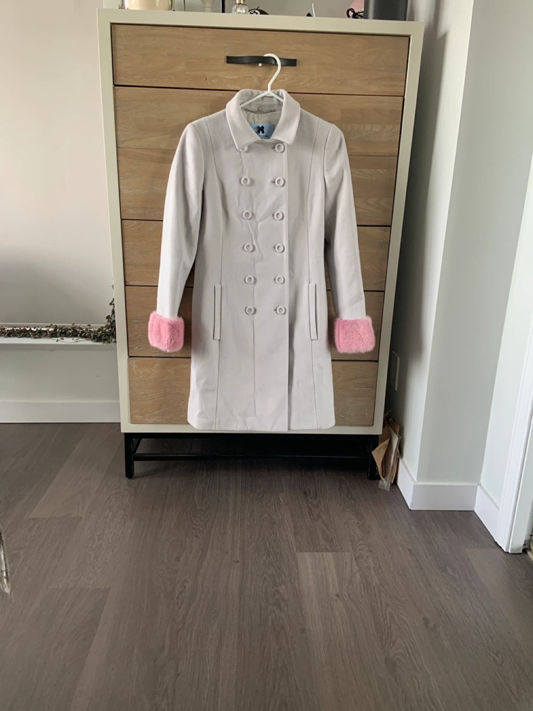 Blumarine Light Grey Wool Coat