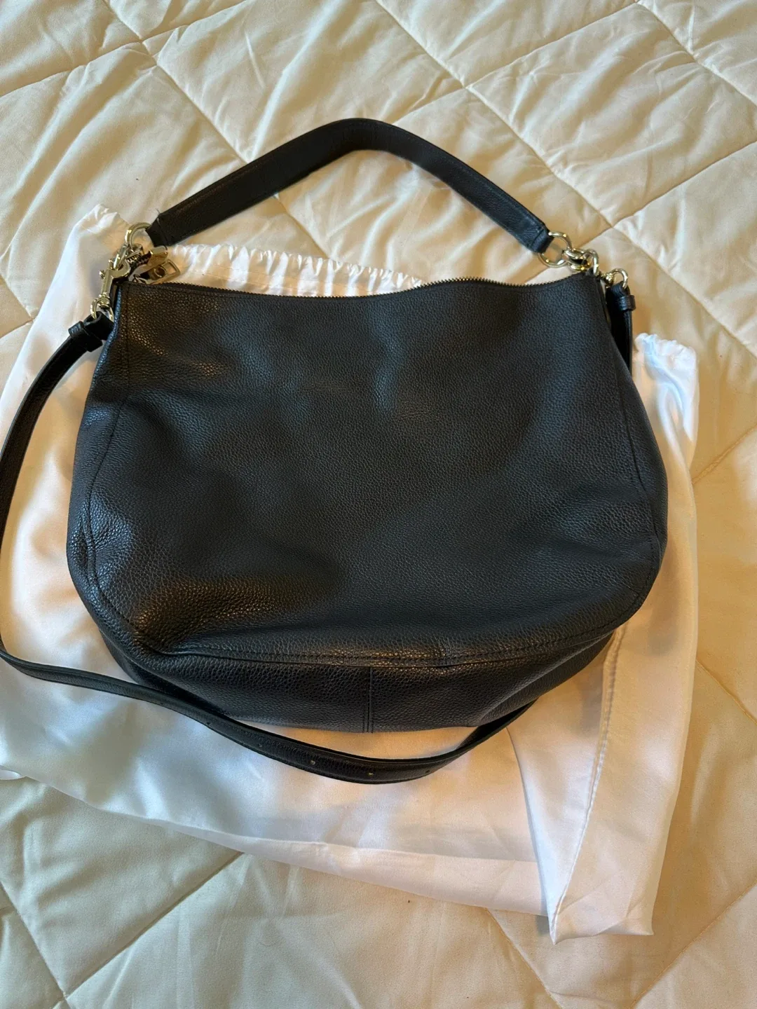 Coach Black Leather Crossbody Bag image indicator(6)