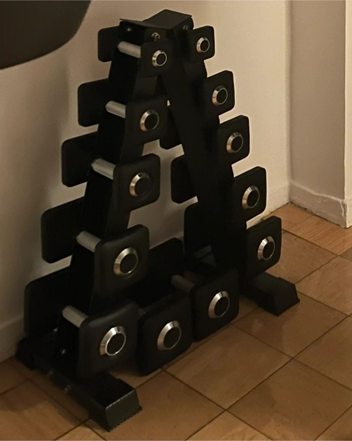 Home Gym: Peloton Dumbbells & Weight Racks