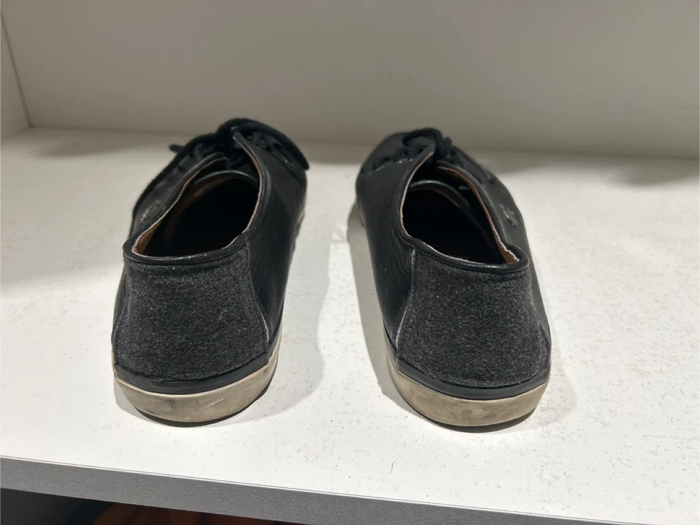 Lacoste Black Leather Shoes Size 11 image indicator(3)