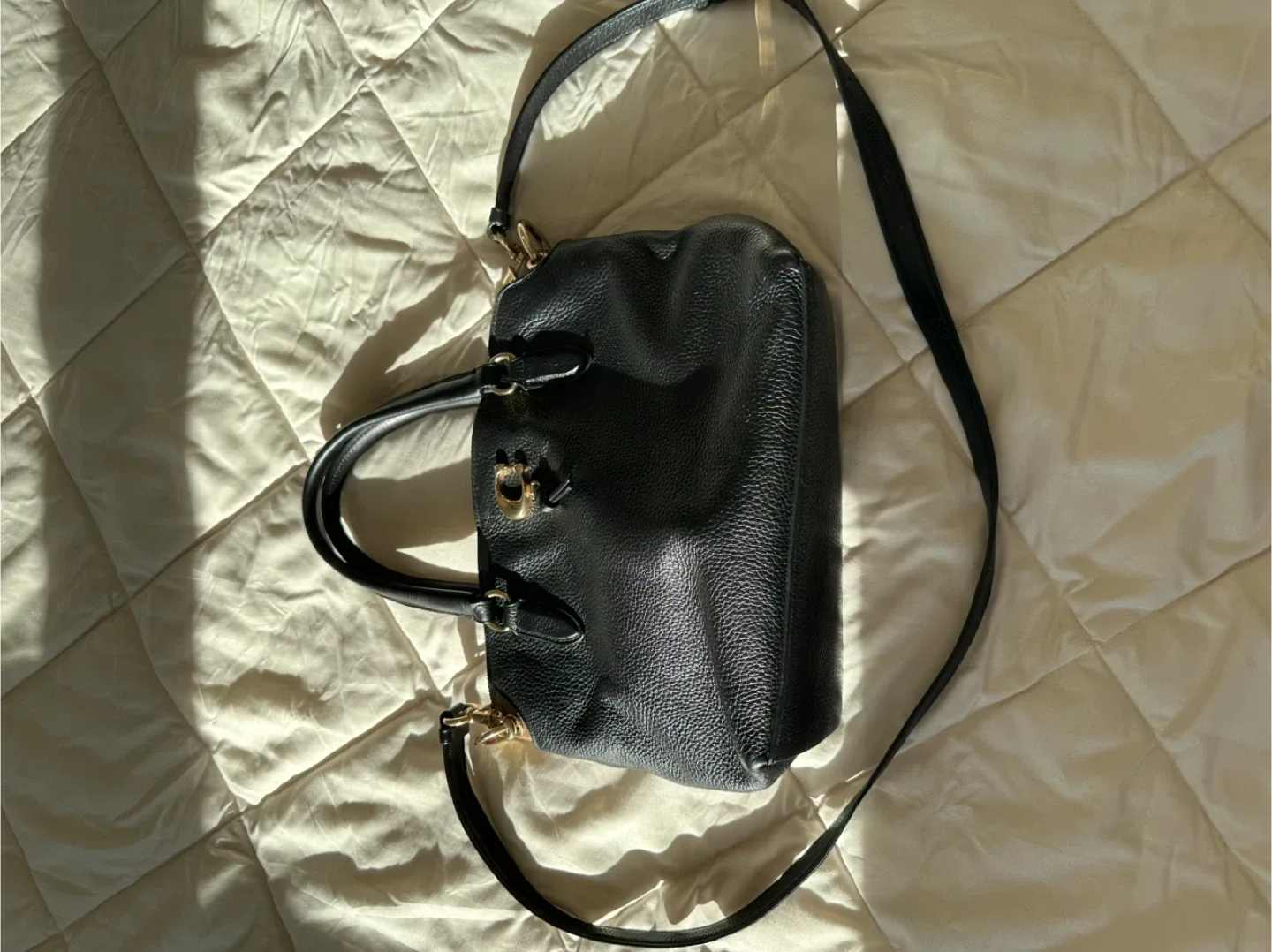 Coach Black Leather Crossbody image indicator(2)