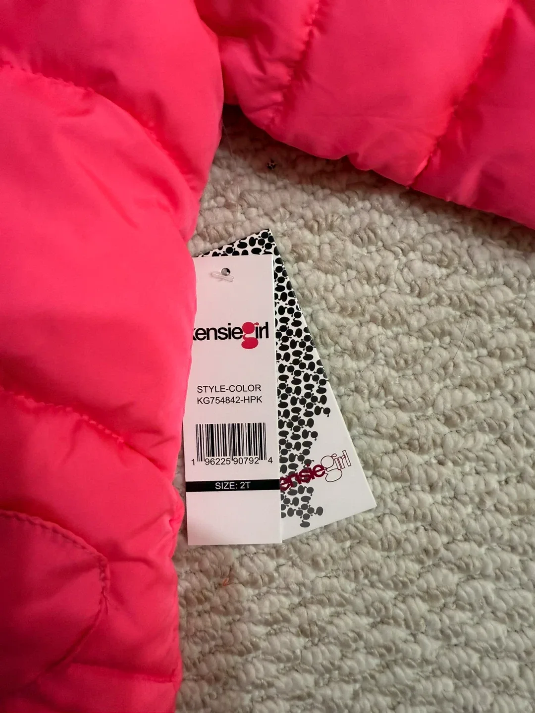 New Kensie Girl Pink Winter Coat - Size 2T image indicator(2)