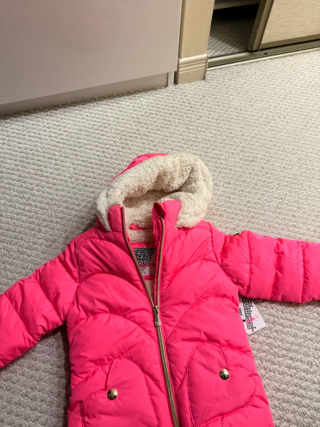 New Kensie Girl Pink Winter Coat - Size 2T image indicator(4)