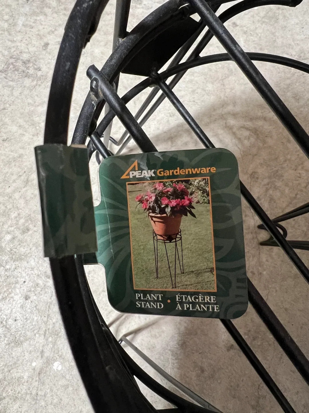 2 Peak Gardenware Plant Stands - Black image indicator(3)