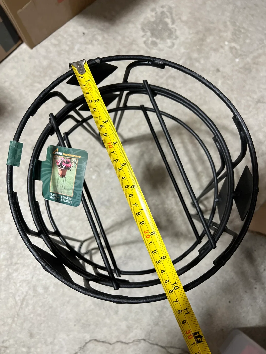 2 Peak Gardenware Plant Stands - Black image indicator(4)