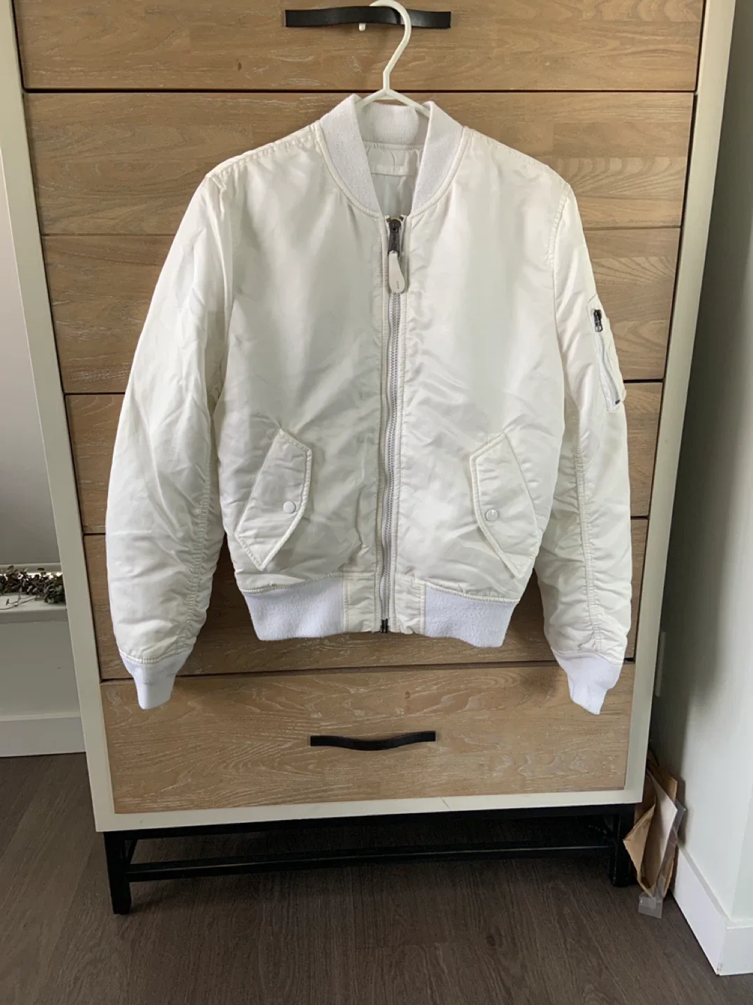 Opening Ceremony x Alpha Industries White Bomber Jacket image indicator(4)