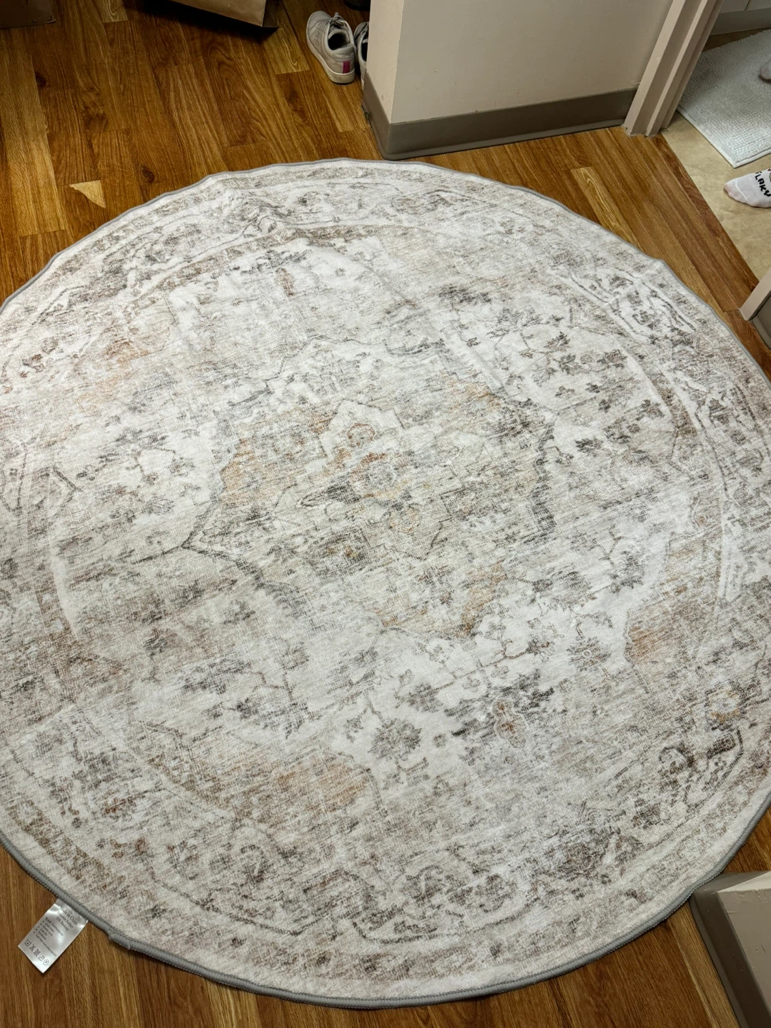 Round Area Rug - Neutral Tones
