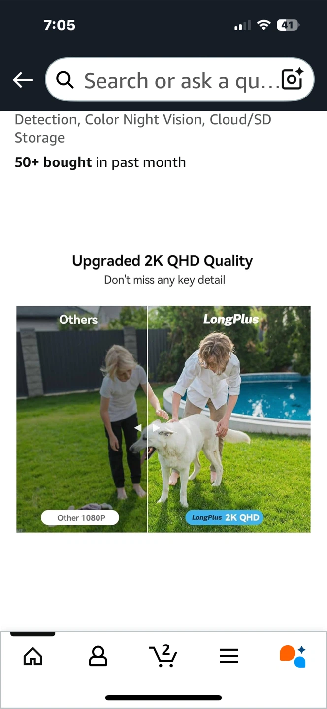 LongPlus 2K QHD Wireless Outdoor Camera - photo 3