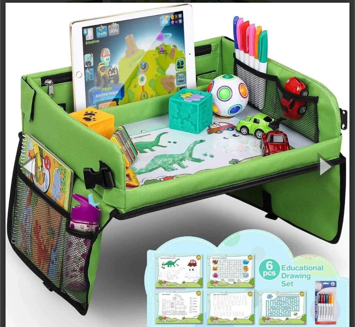 Kids Travel Tray - Green image indicator(5)