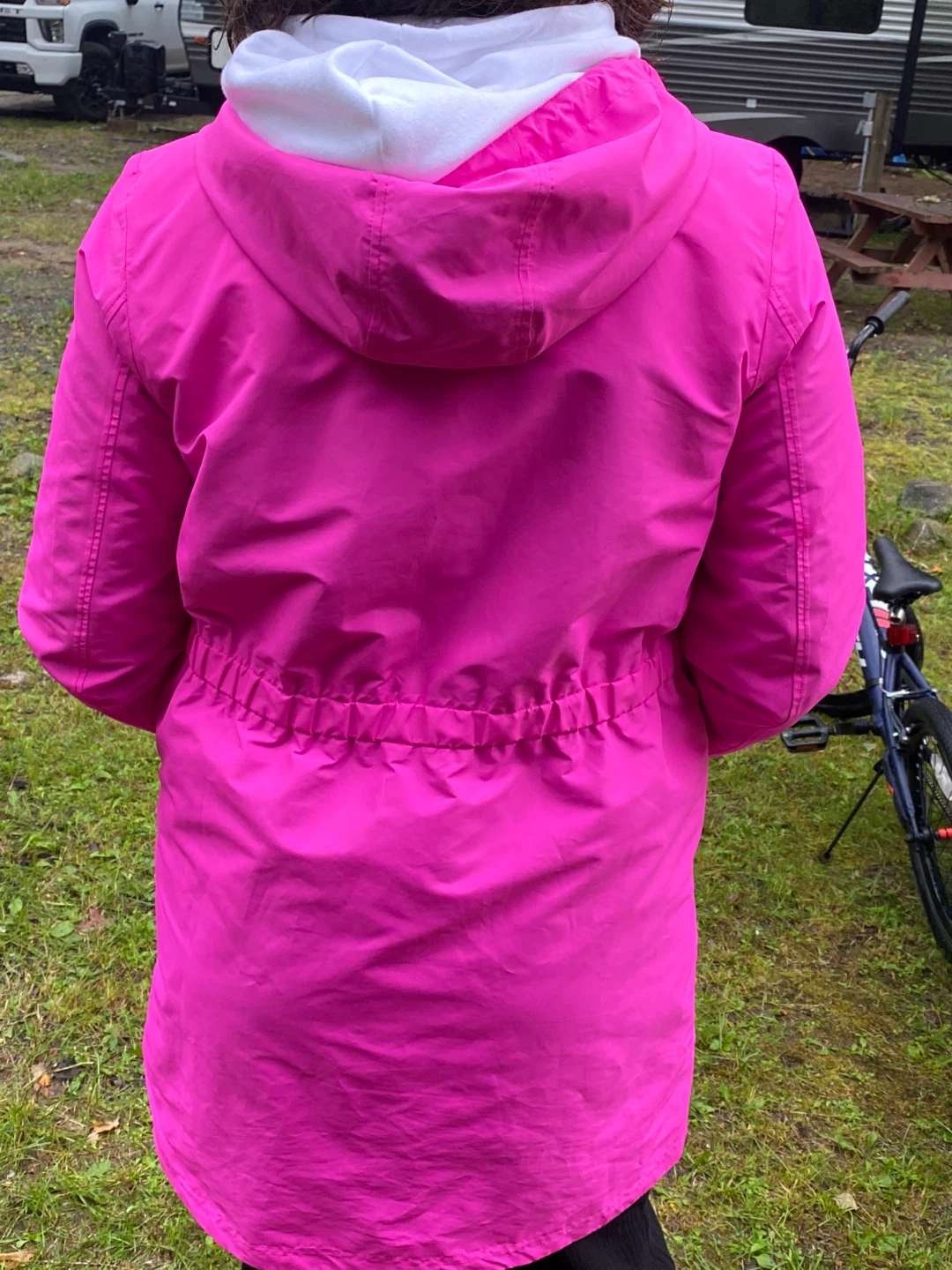 Nikki Jones Designer Pink Rain Jacket medium - photo 2