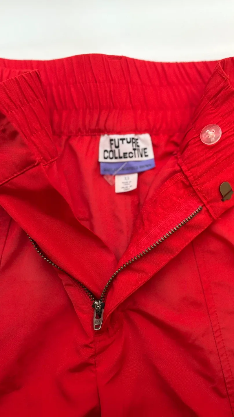 Future Collective Red Track Pants - Size S-XS image indicator(3)
