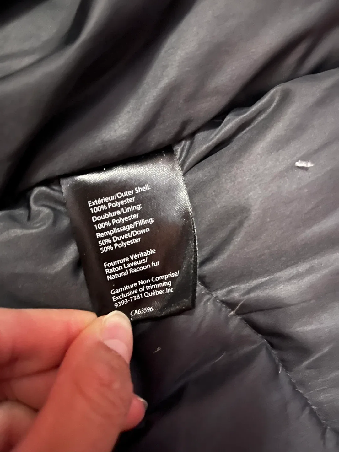 White Peak Grey Down Parka - Size L image indicator(6)