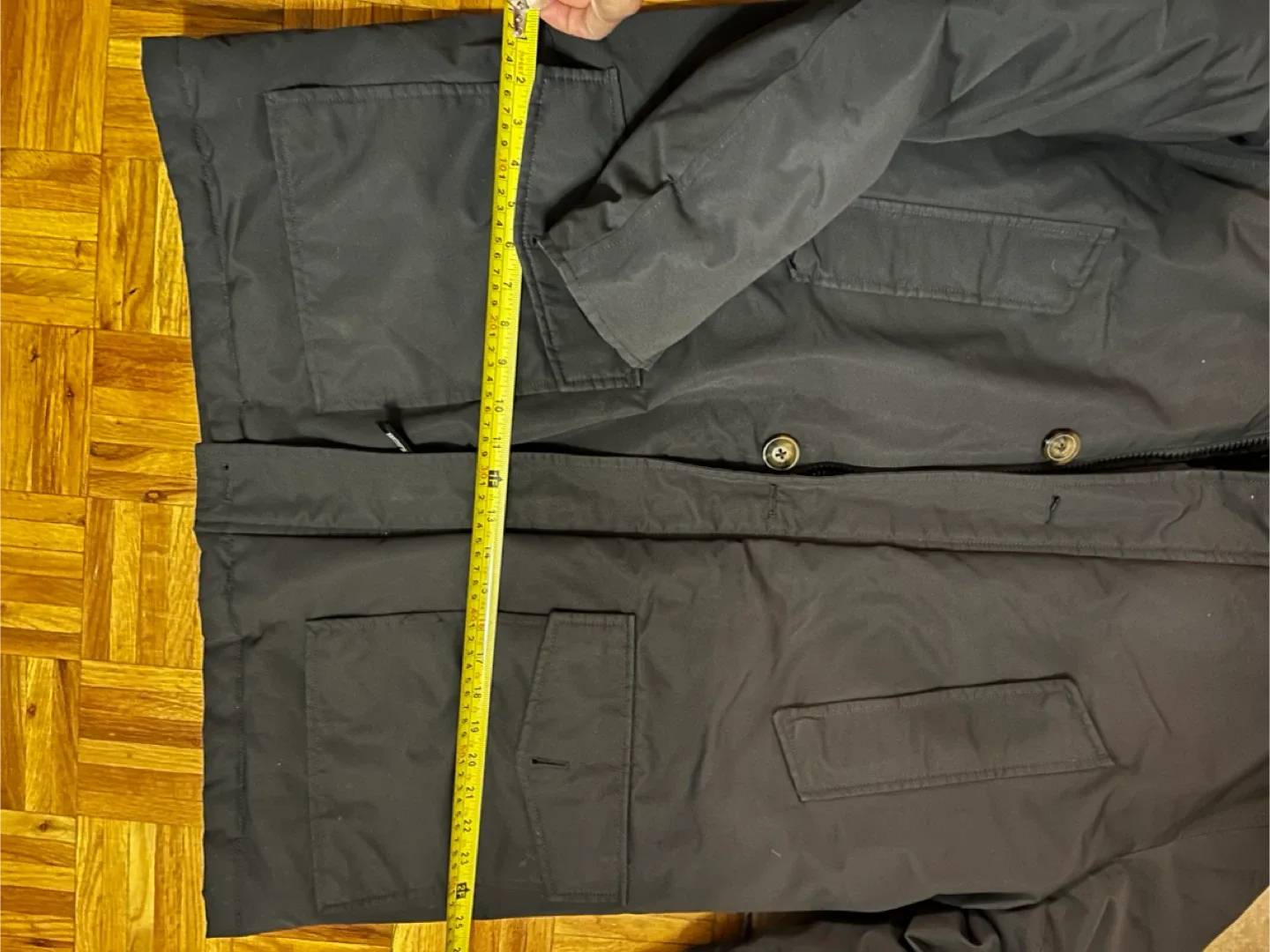 White Peak Grey Down Parka - Size L image indicator(5)