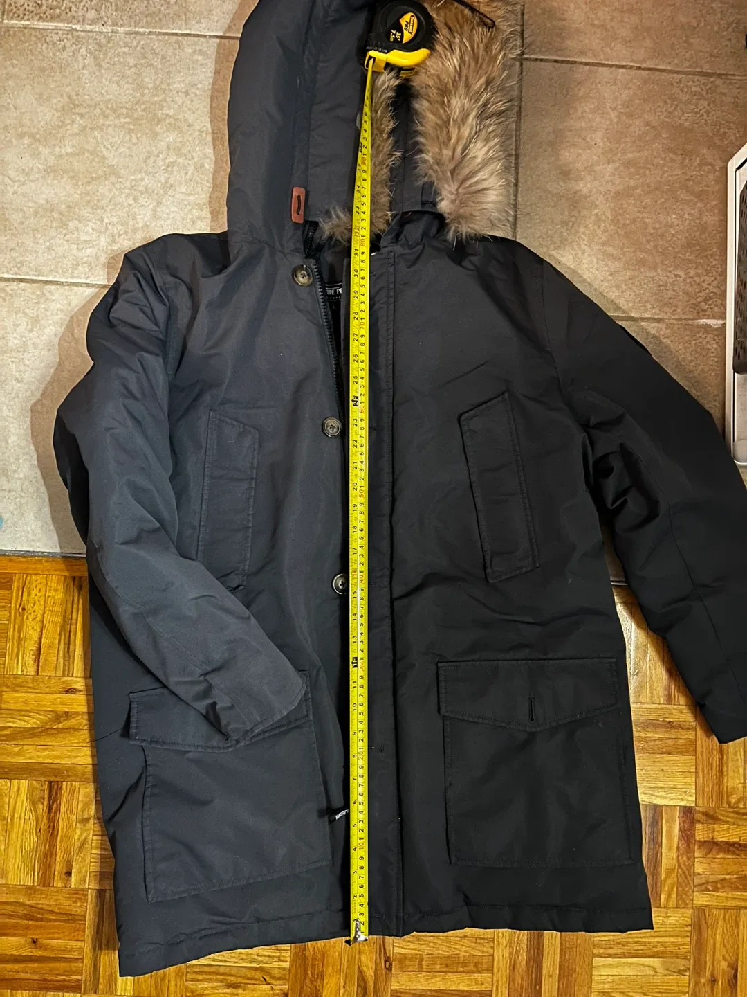 White Peak Grey Down Parka - Size L image indicator(4)