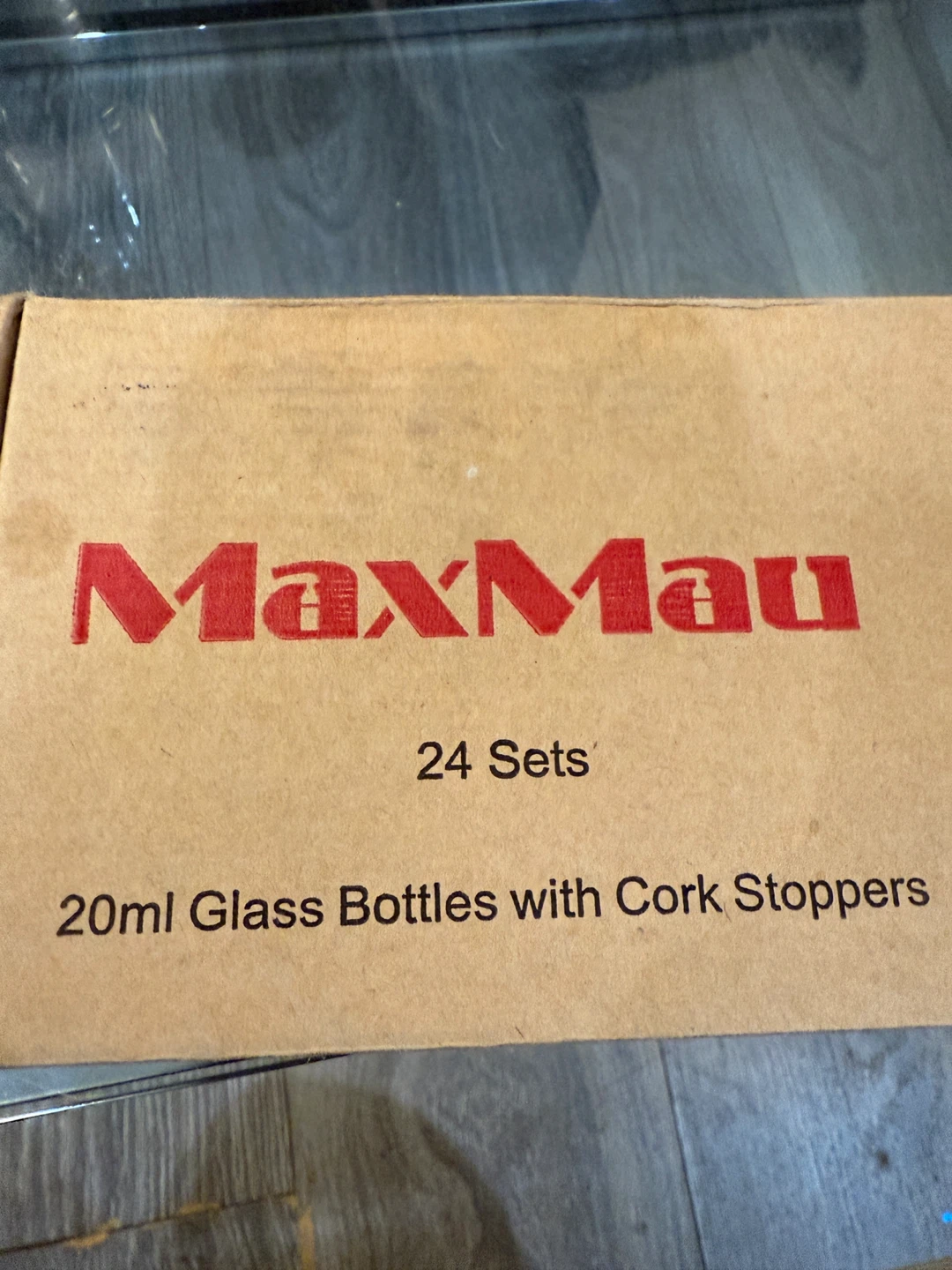 MaxMau 20ml Glass Bottles with Cork Stoppers - 24 Sets - photo 2
