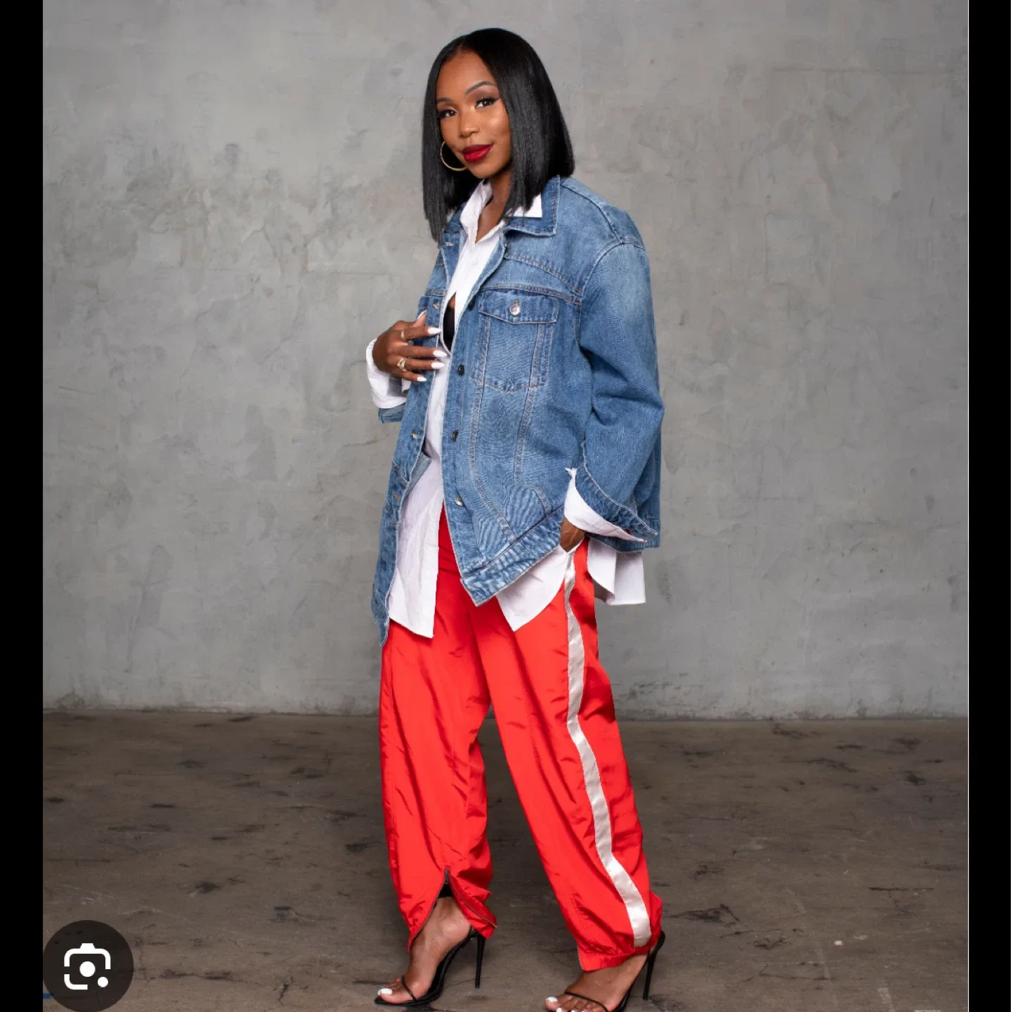 Future Collective Red Track Pants - Size S-XS thumbnail
