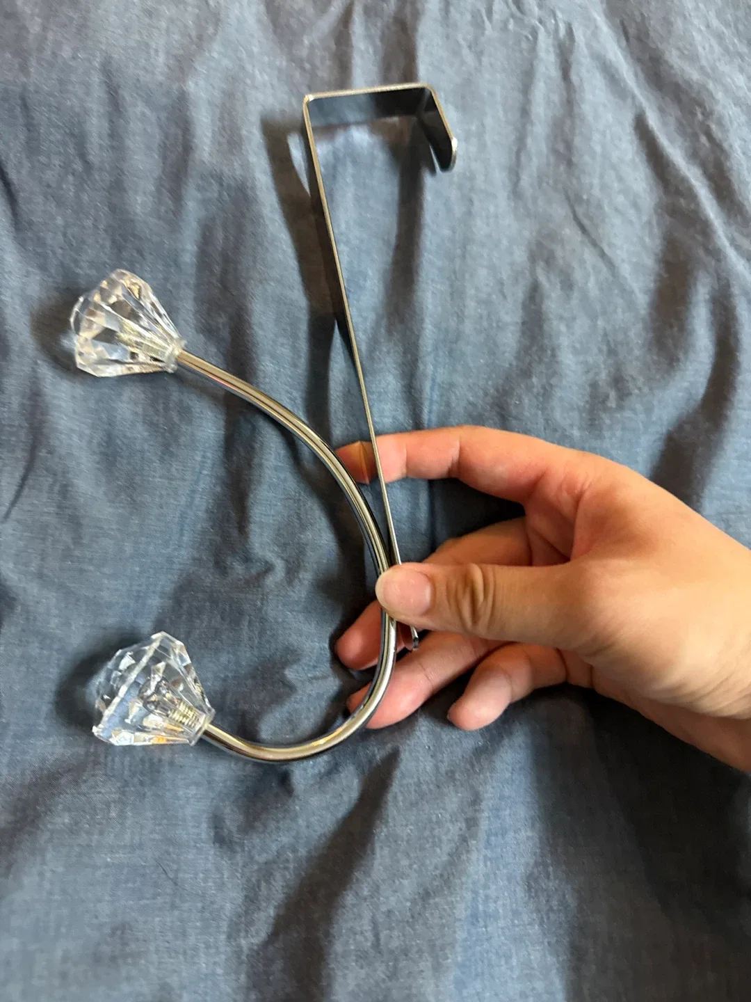 Over-the-Door Hook with Crystal Knobs thumbnail
