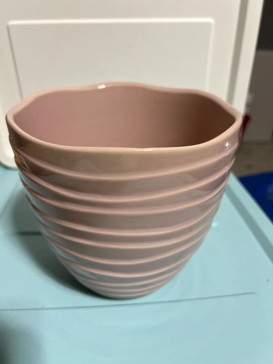 Pink Ceramic Vase - 6 inch diameter image indicator(2)