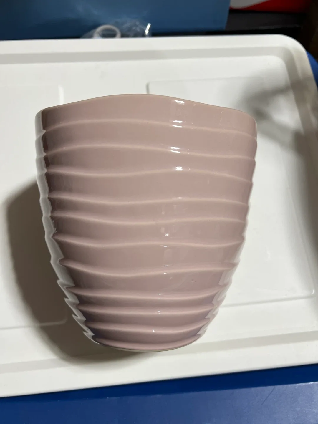 Pink Ceramic Vase - 6 inch diameter image indicator(3)